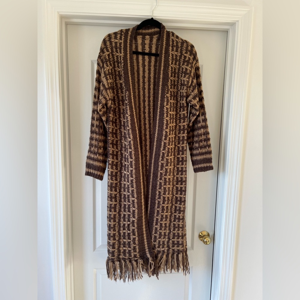 Brown long Duster / Cardigan